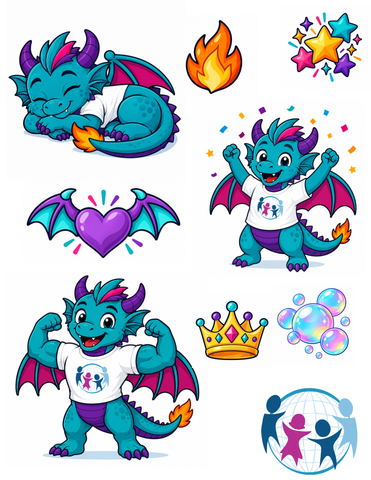 Sticker Sheet - Sleep, Celebrate, Strong!