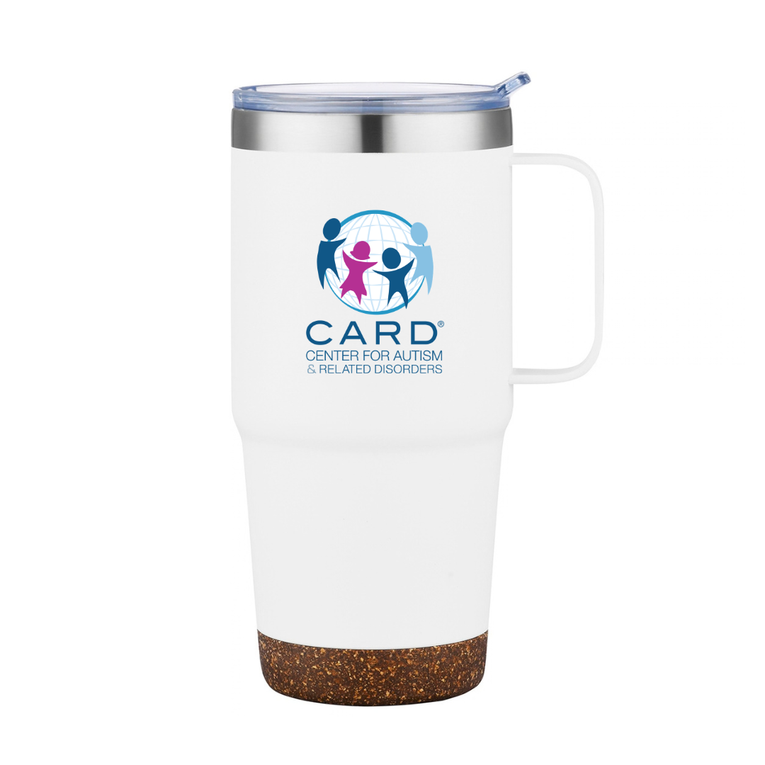 COMING SOON - 24 oz Vacuum Insulated Travel Mug with Cork Base
