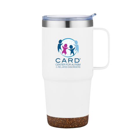 COMING SOON - 24 oz Vacuum Insulated Travel Mug with Cork Base